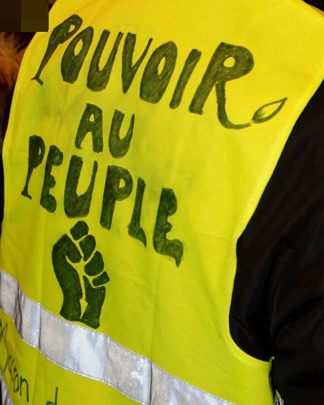 Pancarte « POUVOIR AU PEUPLE », Belfort (90), 22 décembre 2018