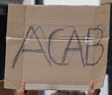 Pancarte « ACAB », Perpignan (66), 2 octobre 2026